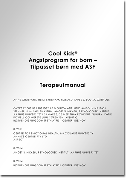 ASF Cool Kids Angstprogram - Terapeutens manual