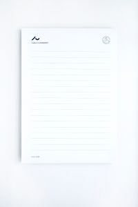 Papirblok, A5 med AU-logo (UK)