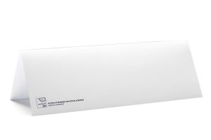 BSS A4 bordnavneskilt med bukkestreg (UK) - gratis