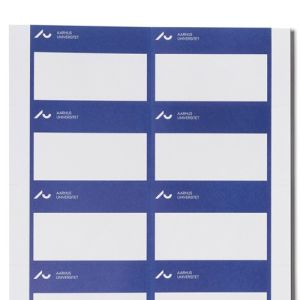 Indstik til navneskilt (DK), 1 ark med 10 stk. 