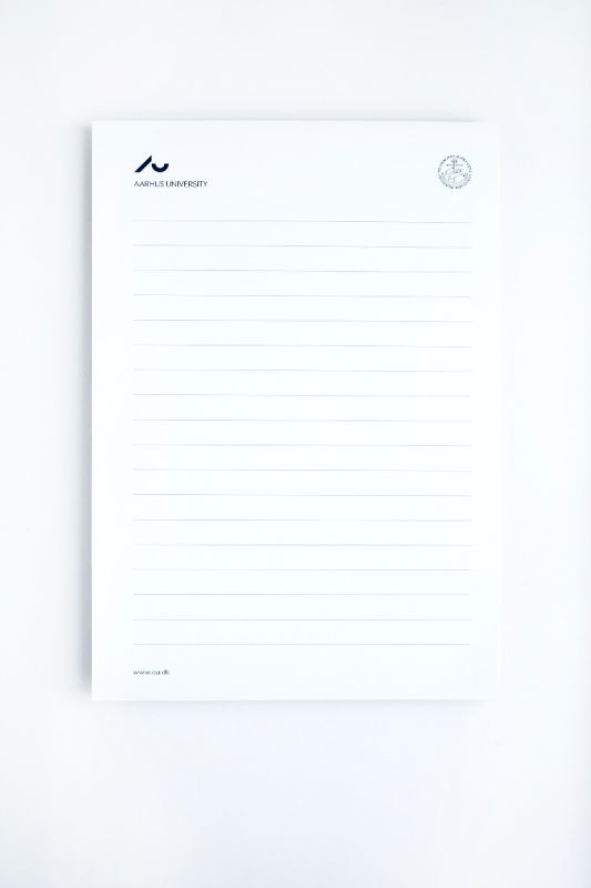 Papirblok, A5 med AU-logo - gratis